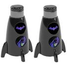 Garrafinha de Foguete Infantil Janelinhas Giratórias do Batman Kit 2 Unidades