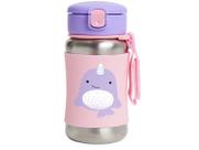 Garrafinha Infantil de Aço Inox Skip Hop Zoo Narval 350ml