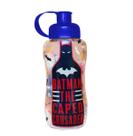 Garrafinha Plástica Escolar Infantil Com Tubo De Gelo 550 Ml Do Batman