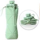 Garrafinha Retrátil 600ml De Silicone Ideal Para Lancheira
