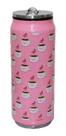 Garrafinha Squeeze Parede Dupla Inox C/ Canudo 360ml Coruja