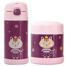 Garrafinha Térmica 310ml + Pote Térmico 330ml Milky Clingo