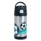 Garrafinha Térmica Funtainer com Canudo Futebol Thermos