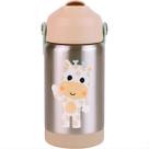Garrafinha Térmica Inox Parede Dupla Canudo Girafa - Buba