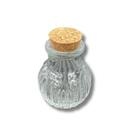 Garrafinha Vidro Riscado Com Rolha Decoração Solitário 50 ML