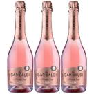 Gaseificado Sem Álcool Garibaldi Moscato Rose - 750mL - Nacional - 03 unidades