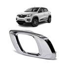 Gatilho interno de maçaneta cromado Renault Kwid (haste reta) 2016 a 2022 esquerdo