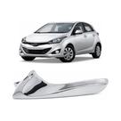 Gatilho interno de maçaneta Hyundai HB20 2012 até 2019 cromado - esquerdo