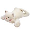 Gato Branco Deitado 47cm - Pelúcia