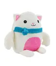 Gato de Pelúcia Com Cachecol Azul 20cm Gato de Pelúcia Com Cachecol Azul 20cm