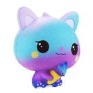Gato de sorvete lento bonito desenho animado brinquedo de descompressão pitada macia