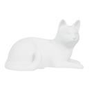 Gato deitado branco 3D - 5 cm