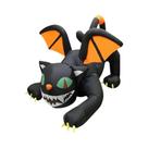 Gato Fantasma Inflável De Halloween De 1,80m Com Luzes LED Para Decoração Interna E Externa