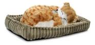 Gato Que Respira de Pelúcia Orange Tabby Perfect Petz com Pilha Inclusa