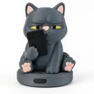 Gato Rabugento: Porta Celular 3D Único! Decore com Humor