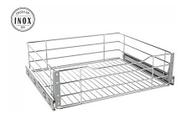 Gaveta Aramada Deslizante 37x16x48 Aço Cromado 7011