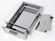 Gaveta Cinzeiro com tampa em aço inox para churrasqueira de alvenaria - 35 cm x 25 cm x 5cm . Gaveta Cinzeiro com tampa em aço inox para churrasqueira de alvenaria - 35 cm x 25 cm x 5cm .