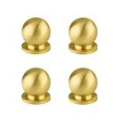 Gaveta de armário antiga redonda de latão sólido Knobs Tiazza (dourada)