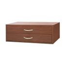 Gaveta de armazenamento Organized Living FreedomRail 2 Drawer Modern Cherry
