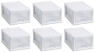 Gaveta de empilhamento Sterilite 20518006 6 quartos/5,7 litros (x6)