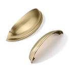 Gaveta de latão escovado dourado khtumeware, pacote com 10, puxa 9,5 cm