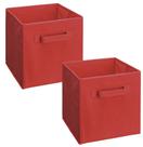 Gaveta de Tecido ClosetMaid Cubeicals Vermelha 28x26x26 cm Kit 2 Unidades