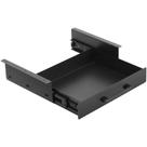 Gaveta embaixo da mesa Huiyangteng Slide Out 33 cm em metal preto