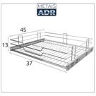 Gaveta Fruteira Deslizante 370x450x13mm Aço Cromado Gaveta Fruteira Deslizante 370x450x13mm Aço Cromado