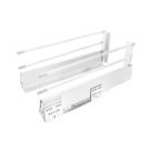 Gaveta Metálica Alta (35 Kg) 199x450mm Alto Drawer com Slowmotion Branca Hafele