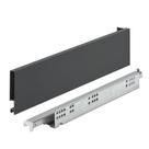 Gaveta Metálica Baixa (30Kg) 89x450mm Invisa Slim Soft Close Antracito Hafele