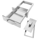 Gaveta para churrasqueira em INOX 430 med. 25 x 36
