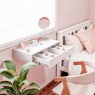 Gaveta Penteadeira Suspensa 60cm com divisória Prático Moderno Escritório Quarto Salão de Beleza Gaveta Penteadeira Suspensa 60cm com divisória Prático Moderno Escritório Quarto Salão de Beleza