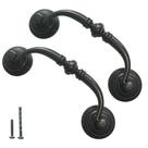 Gaveta PUXA HOUSEHOOK Vintage Black Drop Bail 89 mm 6 unidades