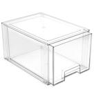 Gavetas de armazenamento BINO Empilháveis Altas Grandes de Plástico Transparente