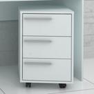 Gaveteiro 3 Gavetas com Rodízios Branco Fosco HO-2929 - Hecol Móveis Gaveteiro 3 Gavetas com Rodízios Branco Fosco HO-2929 - Hecol Móveis
