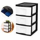 Gaveteiro 3 gavetas multiuso organizador branco chao mesa bancada armario plastico resistente quarto escritorio lavander