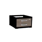Gaveteiro Aéreo 02 Gavetas P25 PE40 Pandin Noce Naturale e Preto Gaveteiro Aéreo 02 Gavetas P25 PE40 Pandin Noce Naturale e Preto