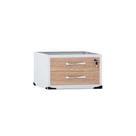 Gaveteiro Aéreo 02 Gavetas Tubolar P25 Pandin Noce Naturale e Cinza Gaveteiro Aéreo 02 Gavetas Tubolar P25 Pandin Noce Naturale e Cinza