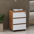 Gaveteiro artany 3 gavetas ii - y37 - freijó/branco 6296