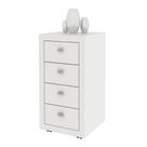 Gaveteiro com 4 Gavetas Multimóveis CR25035 Branco Gaveteiro com 4 Gavetas Multimóveis CR25035 Branco
