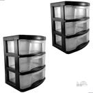 Gaveteiro De Mesa Organizador Gavetas Transp Agraplast 2und