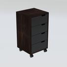 Gaveteiro Home Office Estilo Industrial Box Rovere Marsala
