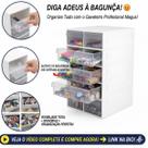 Gaveteiro Organizador de Plástico Multifuncional Maquiagem Papelaria Multiuso Cg510 Magus 10 Gavetas