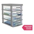 Gaveteiro organizador max multiuso 4 gavetas jaguar r.31167