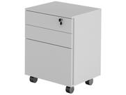 Gaveteiro Para Escritorio 03 Gavetas ME4148 Branco Tecno Mobili