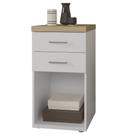 Gaveteiro Para Escritório Home Office 2 Gavetas Orly A02 Olmo Branco - Lyam Decor