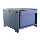 Gaveteiro Plástico 1 Gaveta Kz Container Azul/Jacaranda