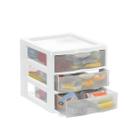 Gaveteiro Porta Tudo Pequeno Organizador Com 3 Gavetas Branco Gaveteiro Porta Tudo Pequeno Organizador Com 3 Gavetas Branco