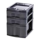 Gaveteiro preto com 3 gavetas ( 2 gavetas pequenas e 1 grande) - 577