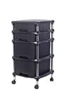 Gaveteiro Rattan Cômoda Organizador Multiuso 4 Gavetas Sapato 2G 2P Preto Gaveteiro Rattan Cômoda Organizador Multiuso 4 Gavetas Sapato 2G 2P Preto